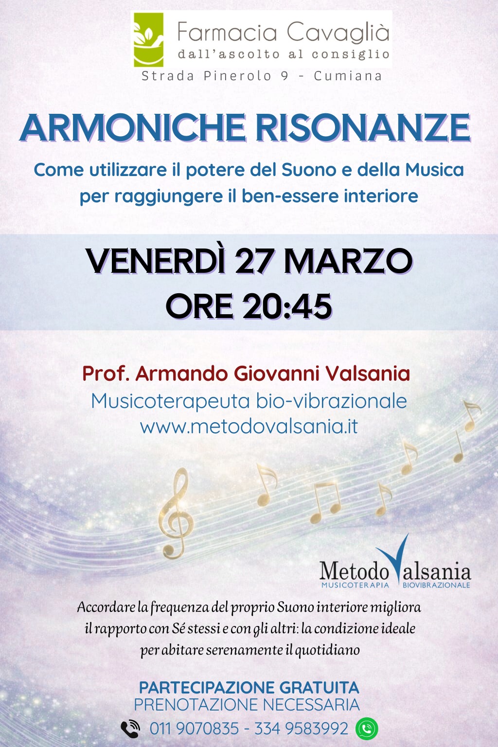 armoniche risonanze 27 03 2026